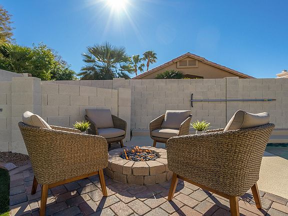 Enjoy the mild AZ evenings around the New natural gas fire pit