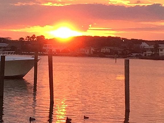 Porch sunset view