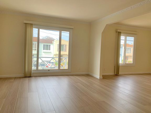 Living room and dining room