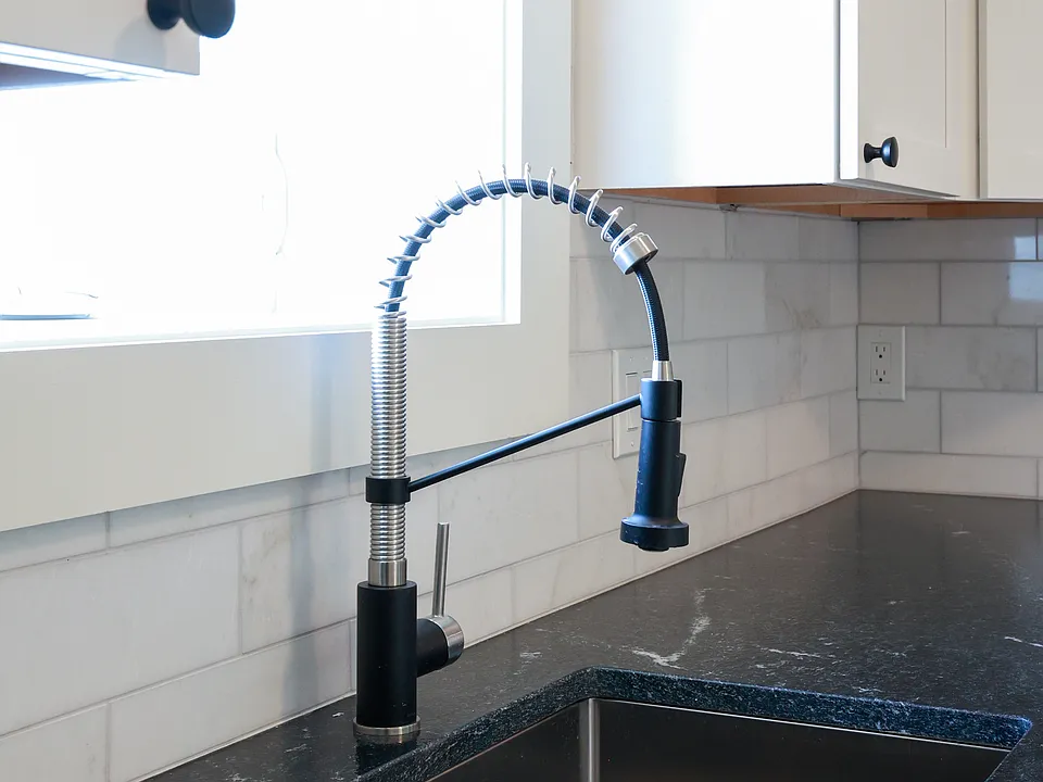 New faucet and granite countertops