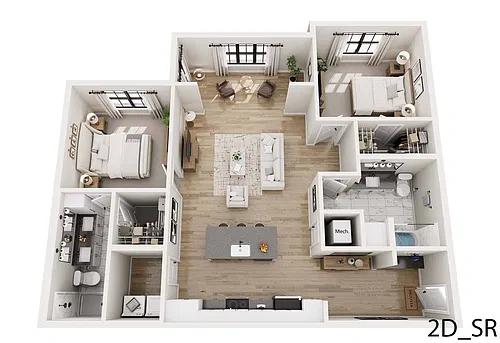 Floor plan 2D-SR