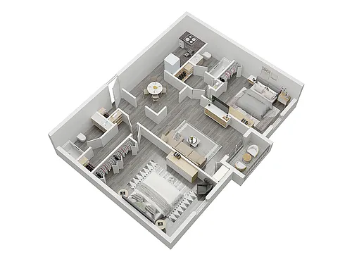 Floor plan 2X2-2A