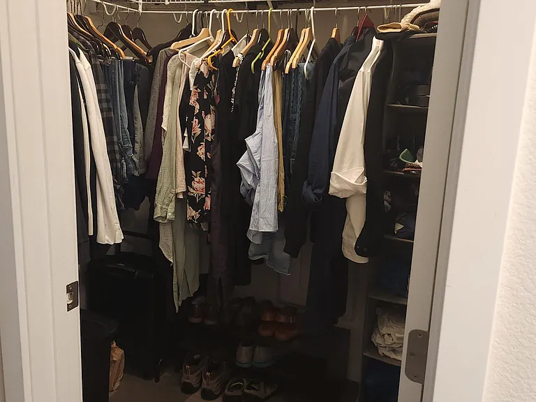 Walk in closet for the Master Bedroom
