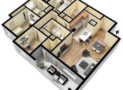 Floor plan D - White Rose