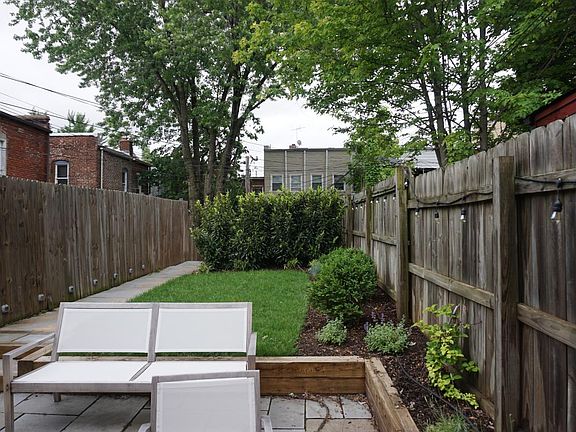 Backyard with garden