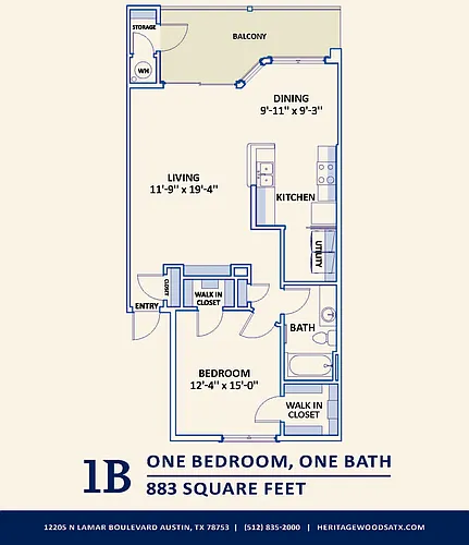 Floor plan 1B