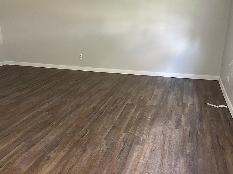 Living room with brand new LVP flooring.
