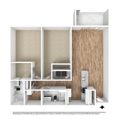 Floor plan 2 Bed A B C