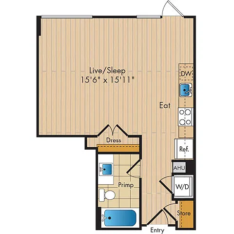 Floor plan Studio-S5b