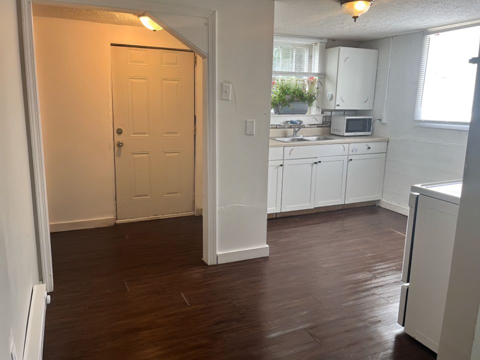 Entry way and kitchen