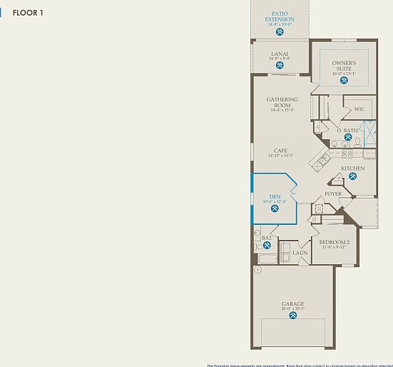 Cascadia Floor Plan, Quick Move-in Home, Floor 1