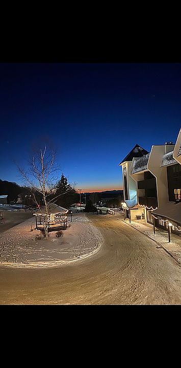 Winter evening view