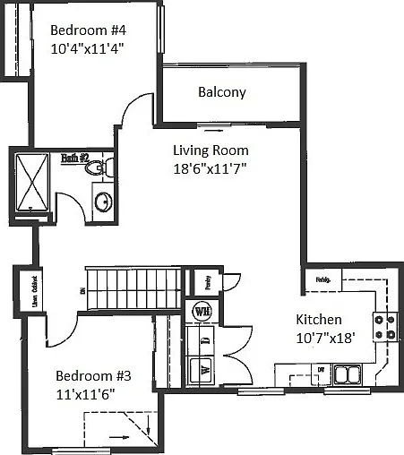 Unit #4 - Upper Floor Unit #4 - Upper Floor
