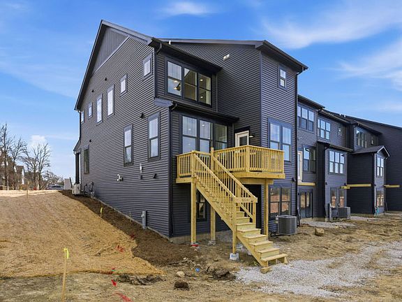 Rear Exterior of Townhome with Walk-out Basement