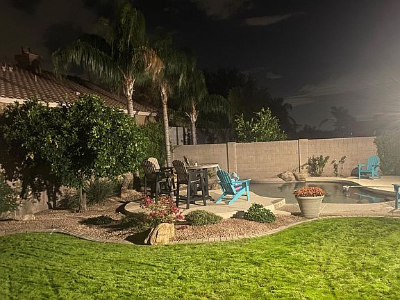 backyard night photo