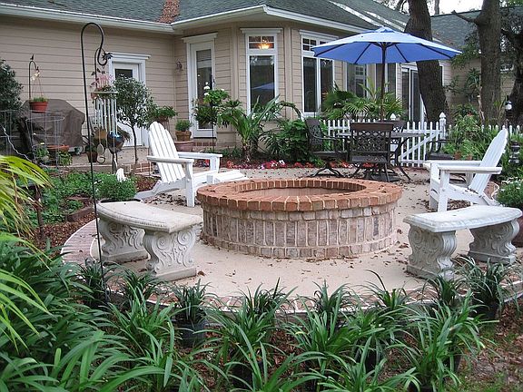 Rear Patio and Fire Pit