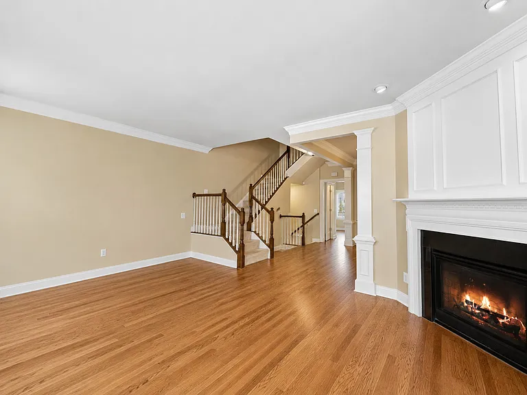 2nd Level - Spacious Family Room with Fireplace