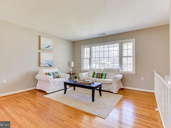 Sunny living room with open floor plan