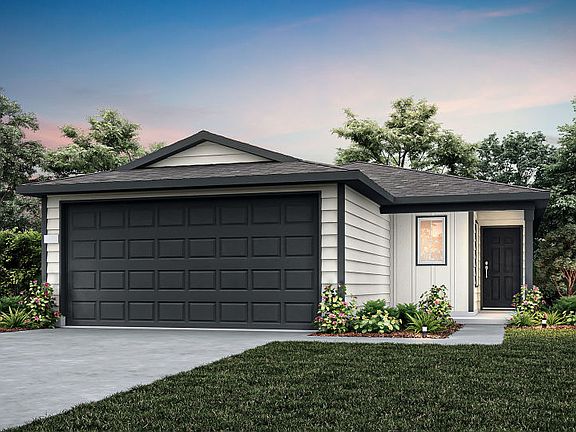 The Llano, a one-story home with 2-car garage, showing home exterior HC101