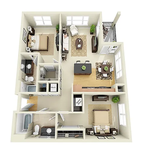 Floor plan B2