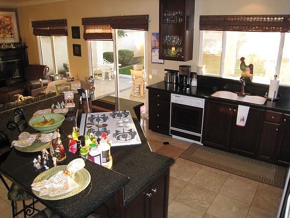 kitchen looks out to yard