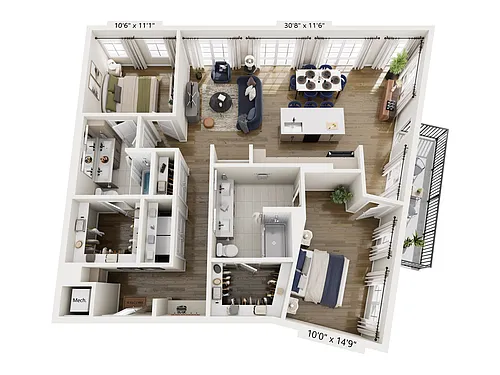 Floor plan B2