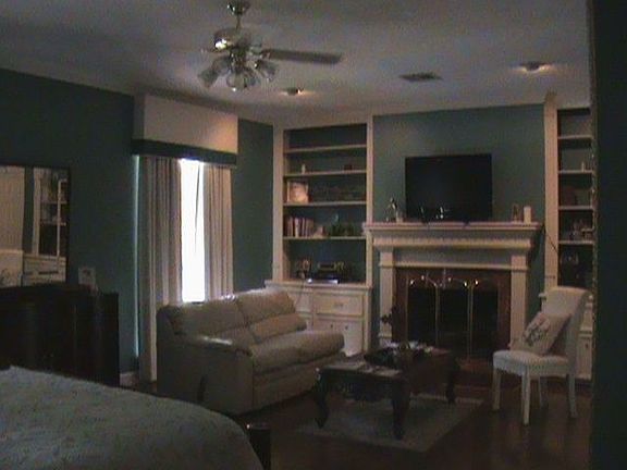 master with fire place