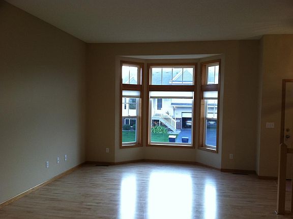 Living room with bay window