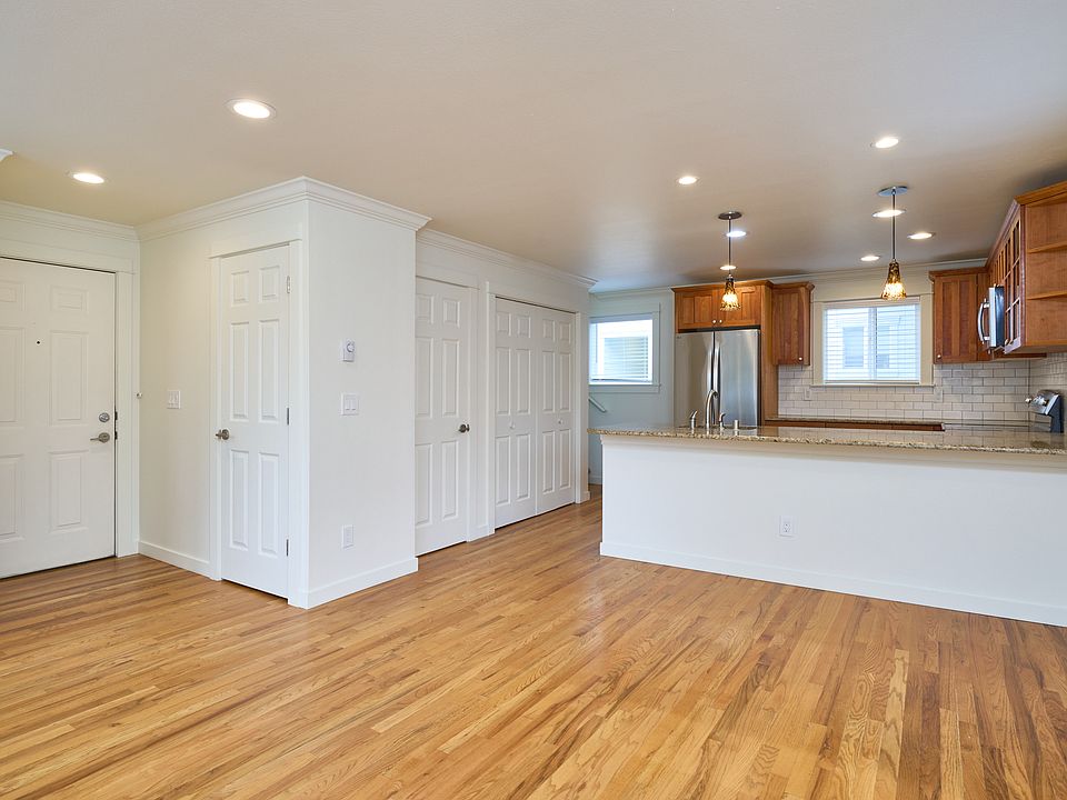 living room, kitchen, pantry closet