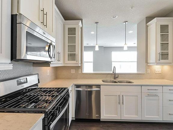 Kitchen with gas range