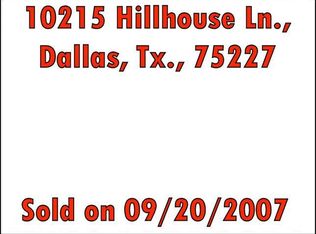10215 Hillhouse Ln, Dallas, TX 75227