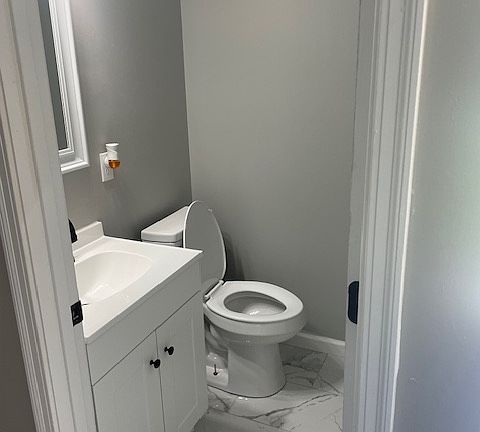 First floor half bathroom