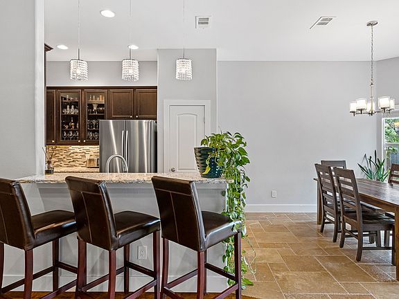 Kitchen and dining areas