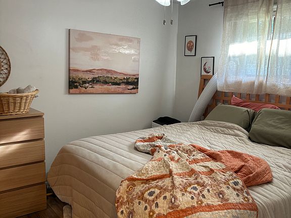 Bedroom - note that the window unit AC is no longer there, as there is centralized AC