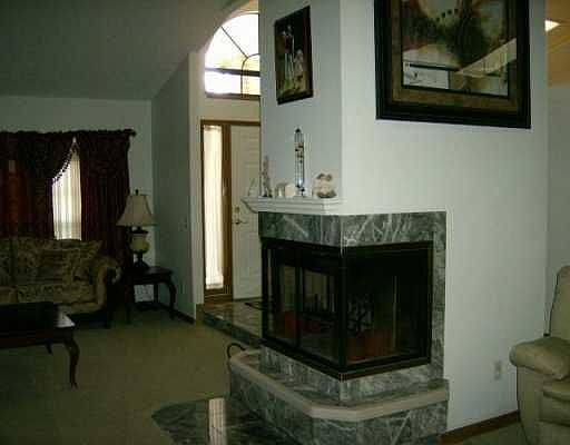 A fireplace keeps you warm