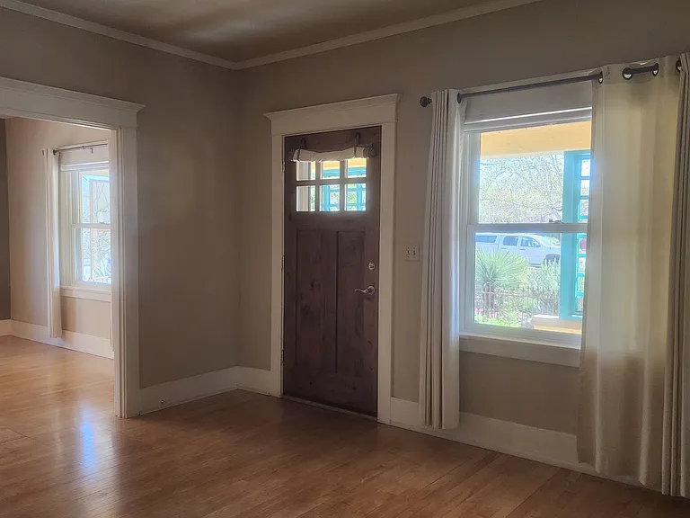 Entry from front porch to living room