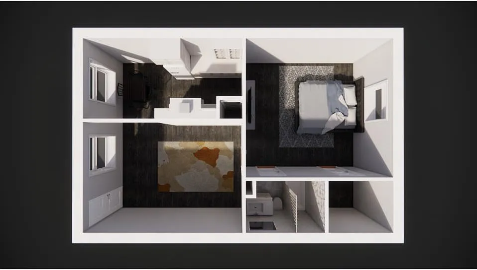 Floor plan 1 Bedroom