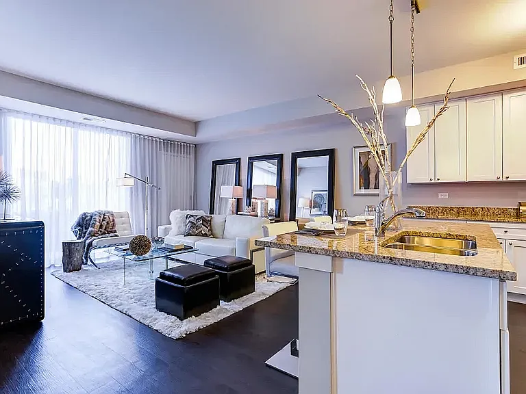 Bright and Airy Kitchen and Living room