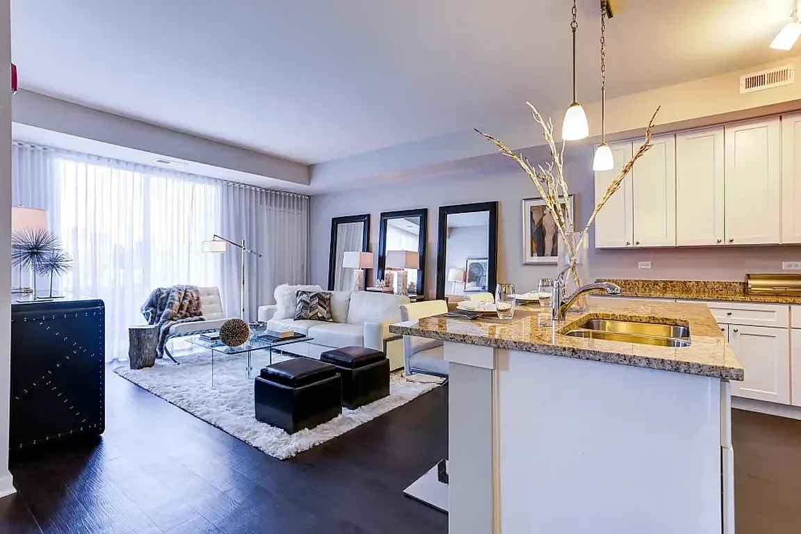 Bright and Airy Kitchen and Living room