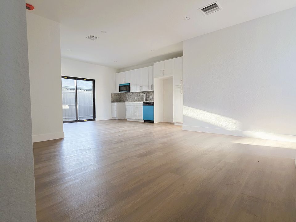 View to kitchen with Door to access yard