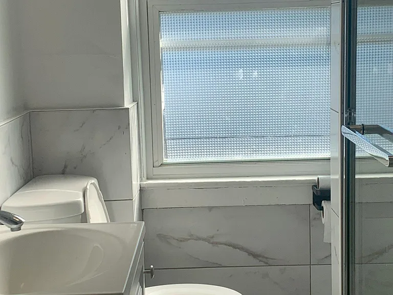 Bathroom with natural light.