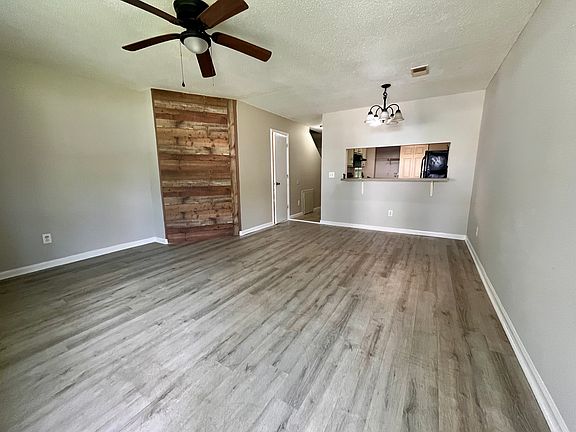 Living area facing kitchen