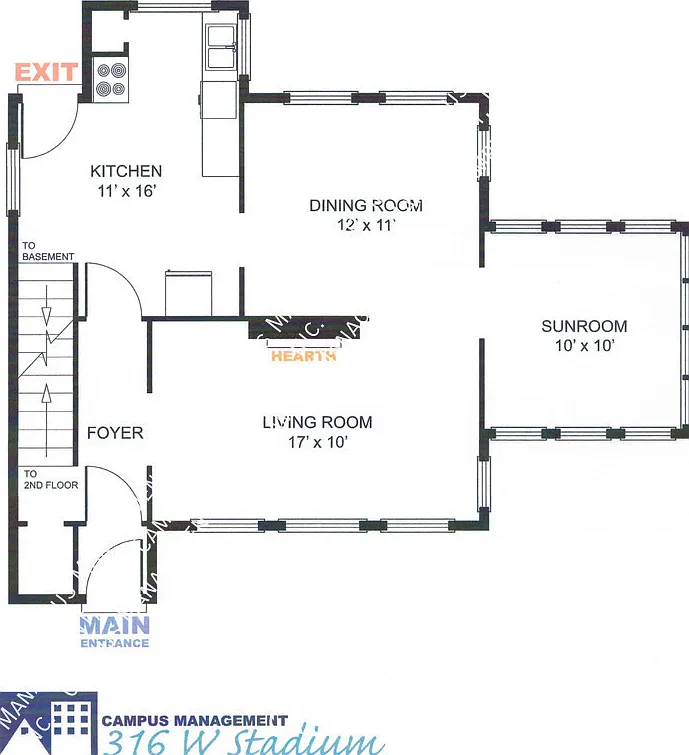 3 BR House - Half a block to the Big House! — Photo 2