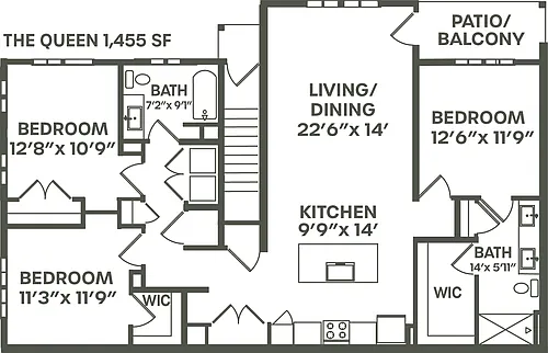 Floor plan The Queen