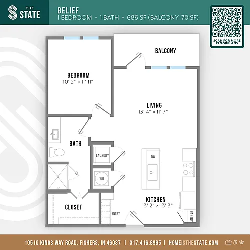 Floor plan Belief 1.1