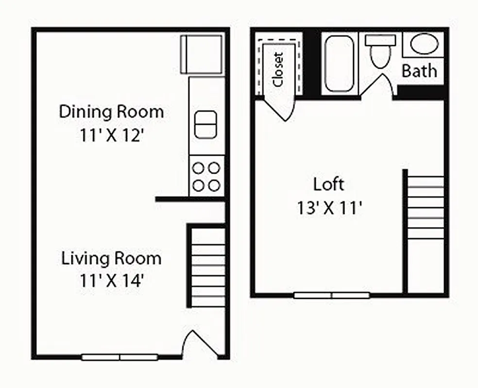 Floor plan 1X1