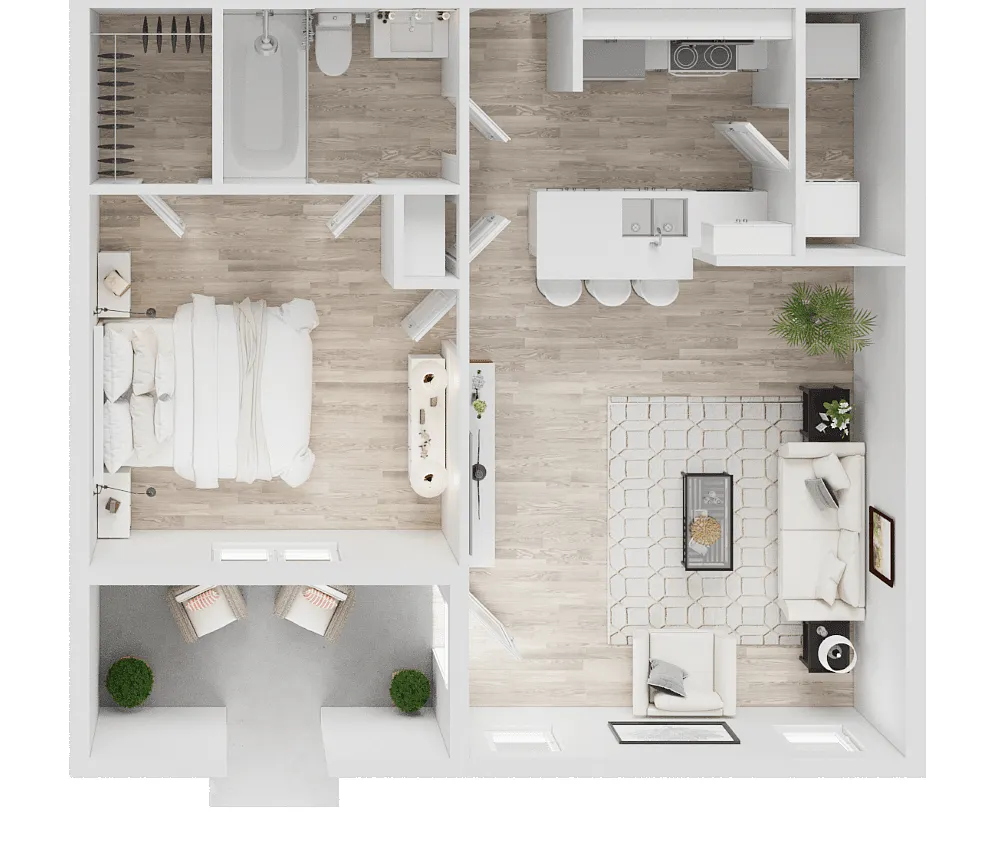 Floor plan A1 - Attached Garage