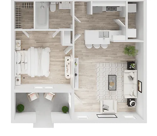 Floor plan A1 - Attached Garage