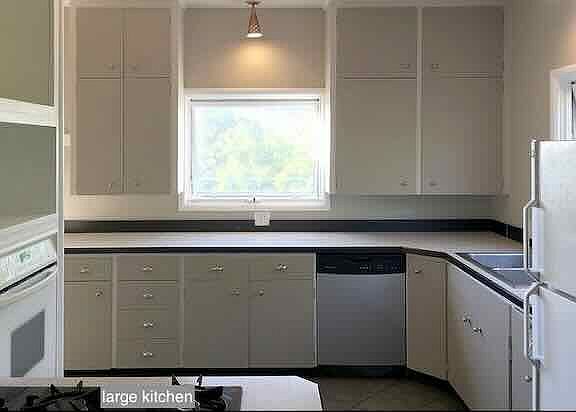 kitchen facing west