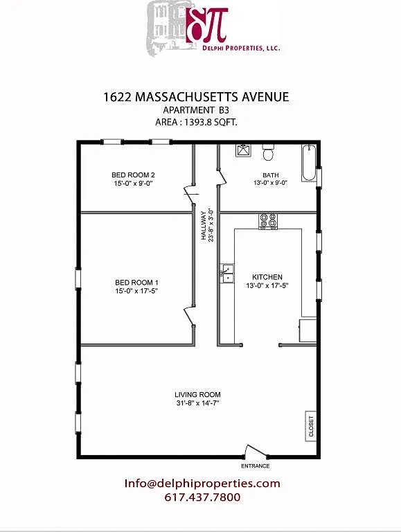 2 bed, 1.0 bath, 1393 sqft, $2,800 — Photo 1
